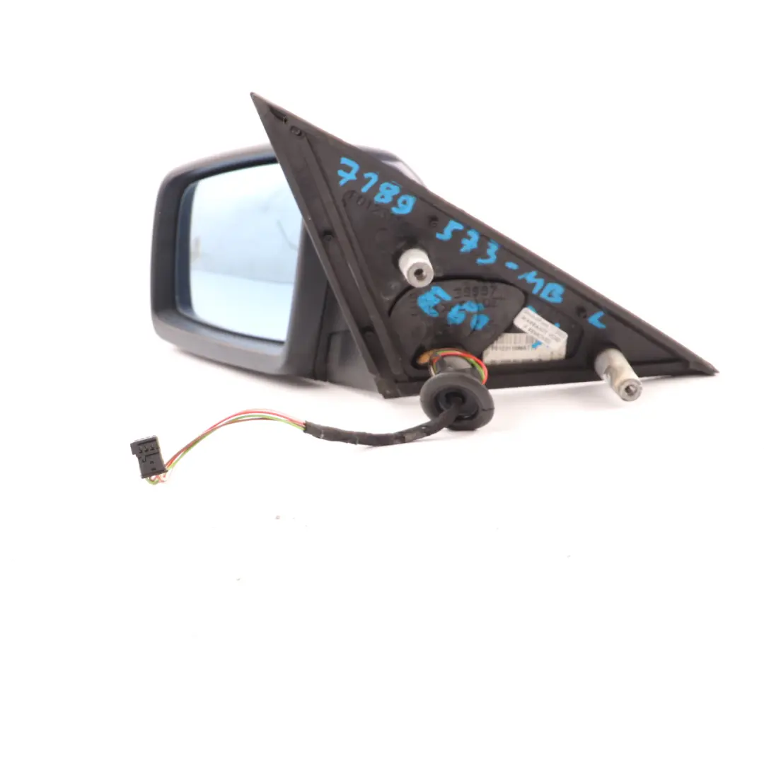  Wing Mirror BMW E60 E61 LCI Heated Left N/S Monacoblau Monaco Blue A35 - SKU rhd-7189573-MB - Part number 7189573