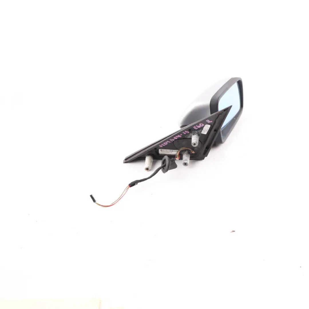 BMW E60 E61 LCI Wing Mirror Door Right O/S Outside Titansilber Titan Silver 354 - SKU rhd-7189574-TS - Part number 7189574