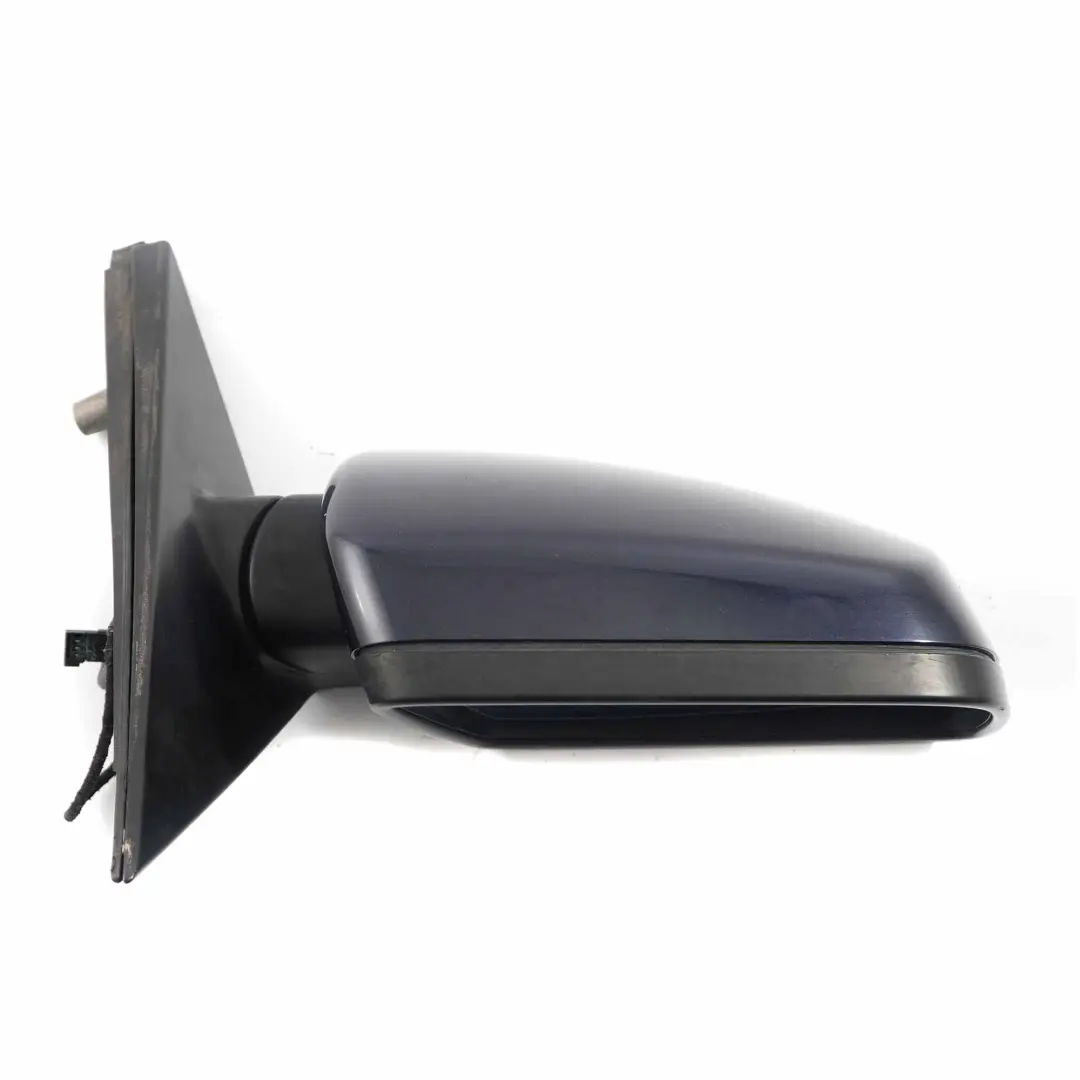  Wing Mirror BMW E60 E61 LCI Heated Right Memory O/S Monacoblau Monaco Blue A35 - SKU rhd-7189582-MB - Part number 7189582