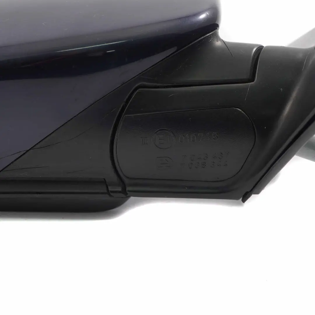  Wing Mirror BMW E60 E61 LCI Heated Right Memory O/S Monacoblau Monaco Blue A35 - SKU rhd-7189582-MB - Part number 7189582