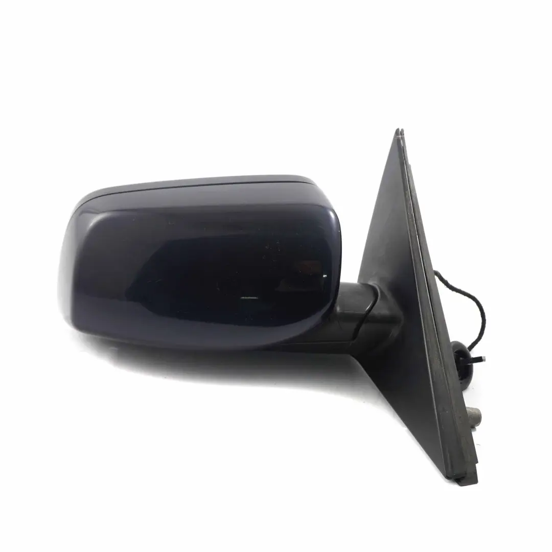  Wing Mirror BMW E60 E61 LCI Heated Right Memory O/S Monacoblau Monaco Blue A35 - SKU rhd-7189582-MB - Part number 7189582