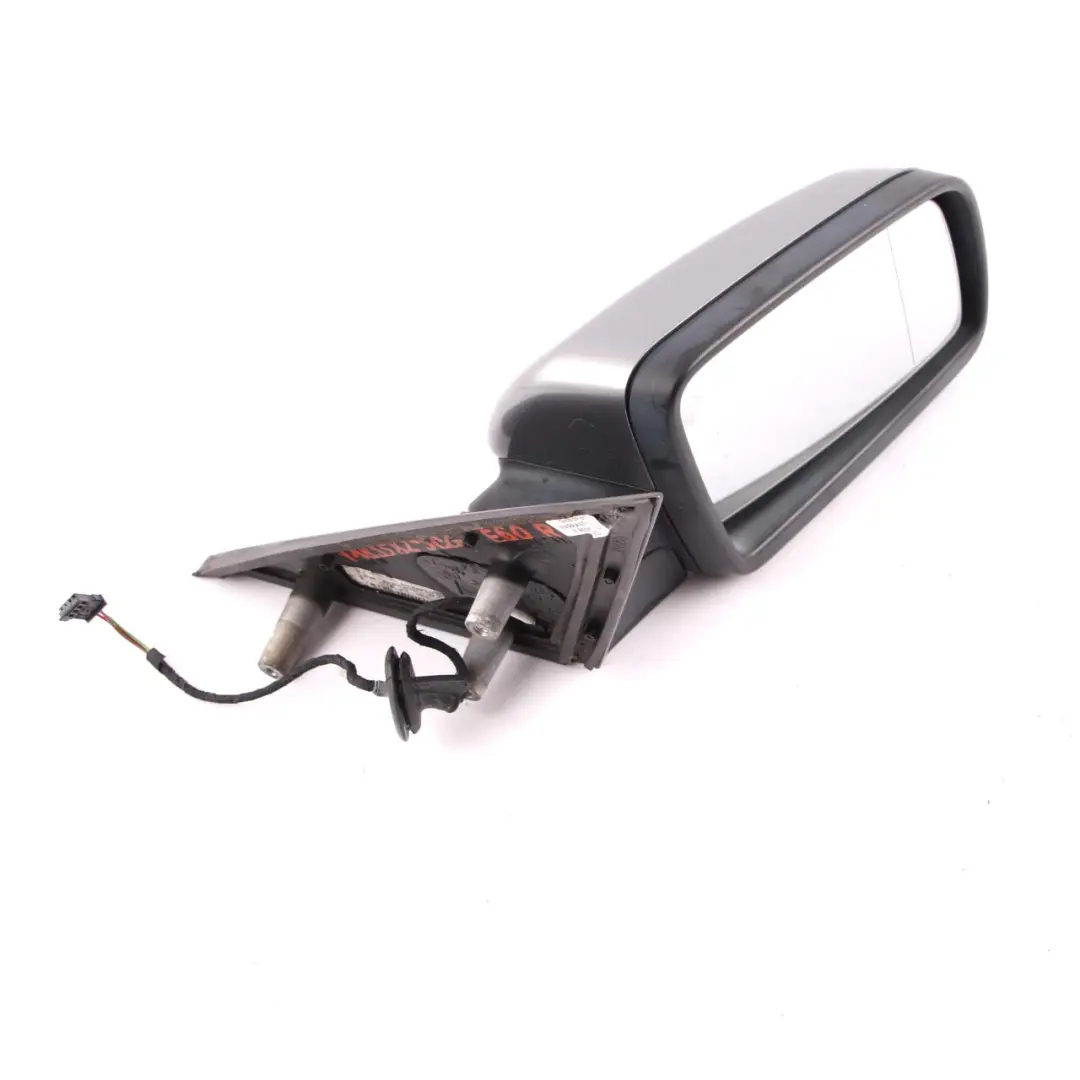 BMW 5 Series E60 E61 LCI Heated Right Wing Mirror Memory O/S Spacegrau Grey - SKU rhd-7189582-SCG - Part number 7189582