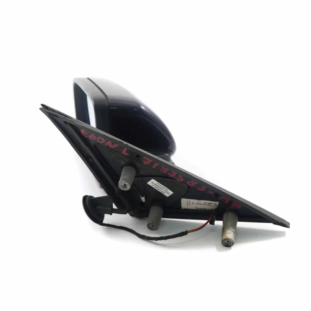 Wing Mirror BMW E60 E61 LCI Heated Left Memory N/S Monacoblau Monaco Blue A35 to with Part number 7189583 Wing Mirror BMW E60 E61 LCI Heated Left Memory N/S Monacoblau Monaco Blue A35 - SKU rhd-7189583-MB - Part number 7189583