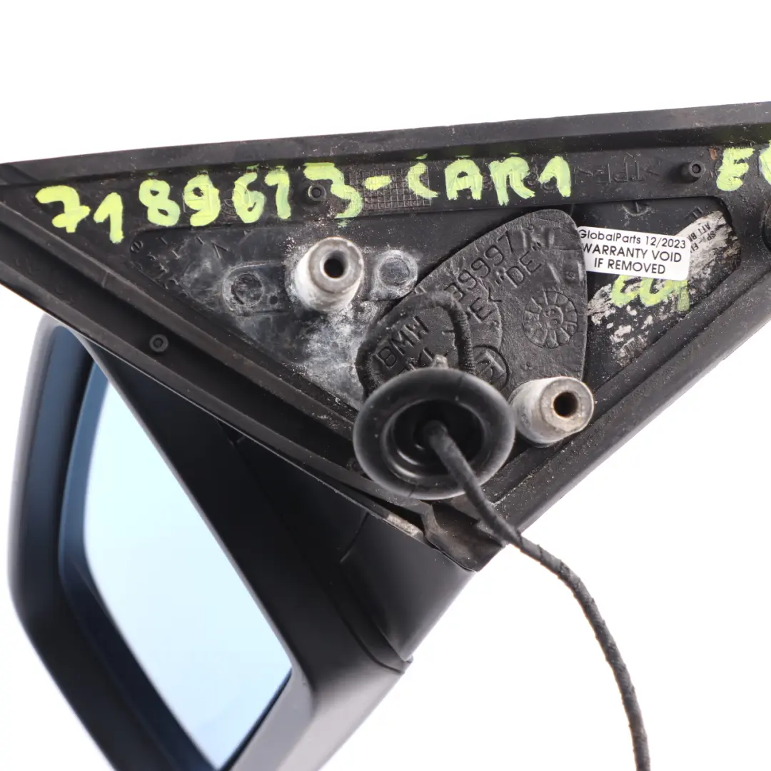 BMW 5 Series E60 E61 LCI Auto Dip Left Wing Mirror N/S Carbonschwarz Black 416 - SKU rhd-7189613-CAR1 - Part number 7189613