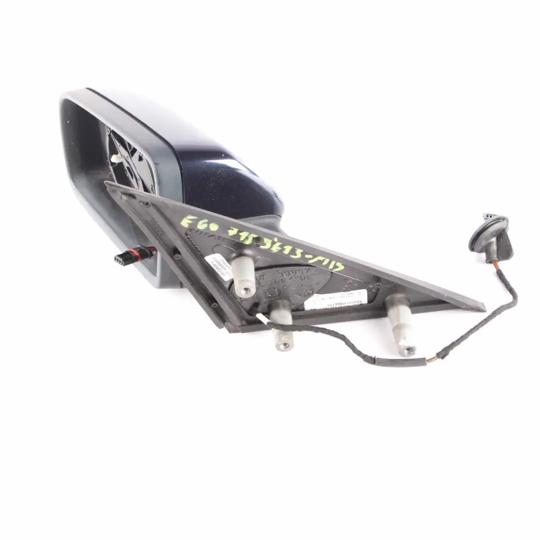 Wing Mirror BMW E60 E61 Auto Dip Power Fold Left Monacoblau Monaco Blue - A35 to with Part number 7189613 Wing Mirror BMW E60 E61 Auto Dip Power Fold Left Monacoblau Monaco Blue - A35 - SKU rhd-7189613-MB - Part number 7189613