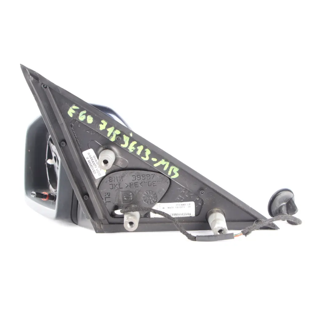 Wing Mirror BMW E60 E61 Auto Dip Power Fold Left Monacoblau Monaco Blue - A35 to with Part number 7189613 Wing Mirror BMW E60 E61 Auto Dip Power Fold Left Monacoblau Monaco Blue - A35 - SKU rhd-7189613-MB - Part number 7189613