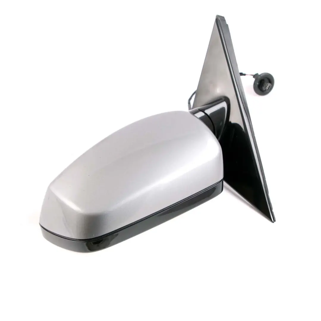 BMW E60 E61 M Sport Auto Dip Power Fold Left Wing Mirror N/S Spacegrau Grey - SKU rhd-7189613-SCG - Part number 7189613