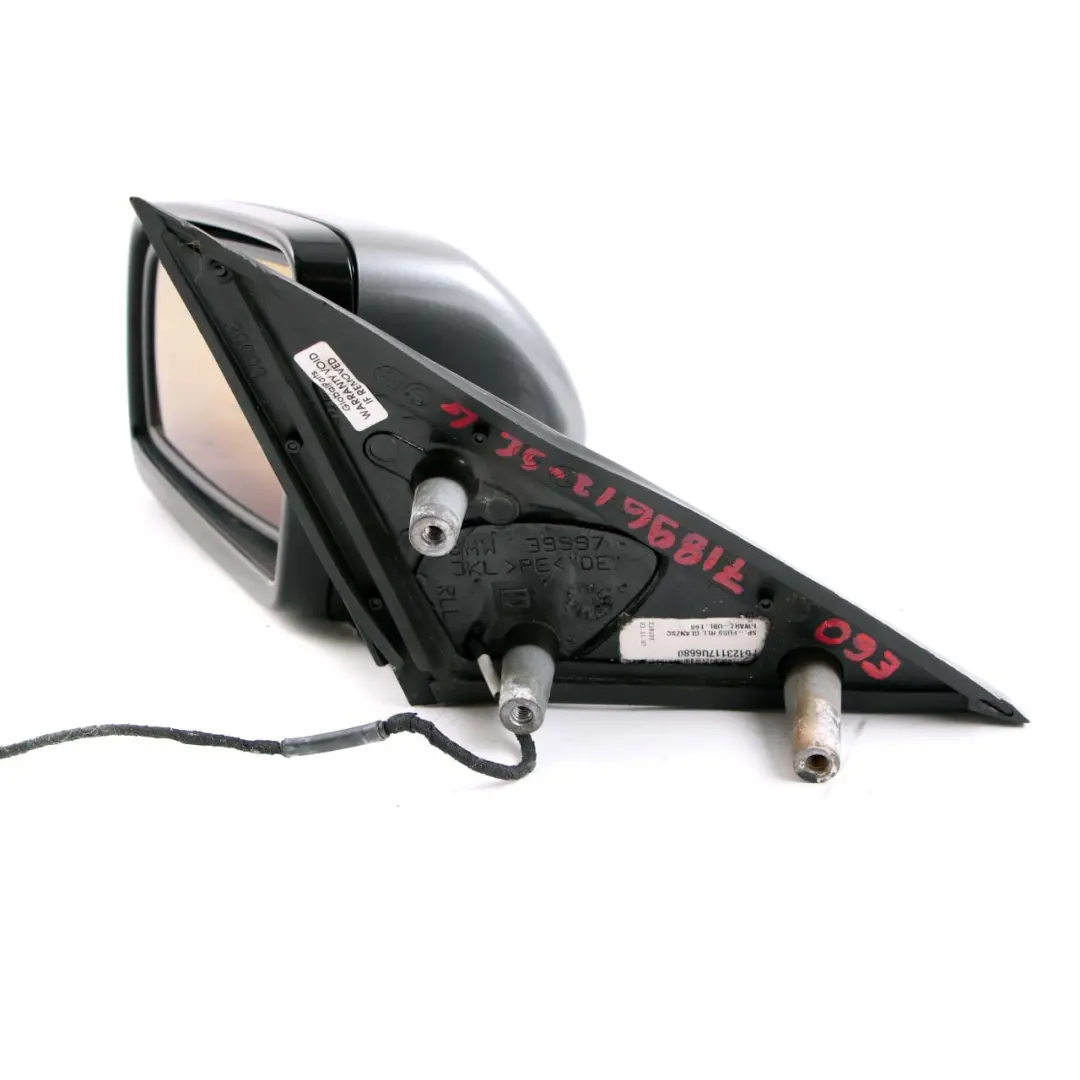Dip Power Fold Left Wing Mirror N/S Spacegrau Grey to BMW E60 E61 M Sport Auto with Part number 7189613 BMW E60 E61 M Sport Auto Dip Power Fold Left Wing Mirror N/S Spacegrau Grey - SKU rhd-7189613-SCG - Part number 7189613