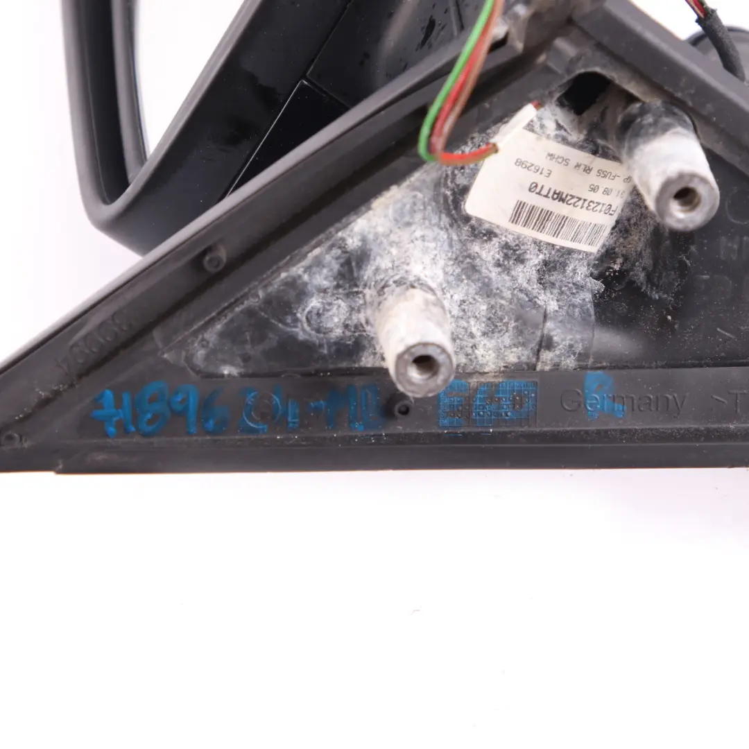 Wing Mirror BMW E60 Power Fold Auto Dip Right Light Monacoblau Monaco Blue A35 to with Part number 7189624 Wing Mirror BMW E60 Power Fold Auto Dip Right Light Monacoblau Monaco Blue A35 - SKU rhd-7189624-MB - Part number 7189624