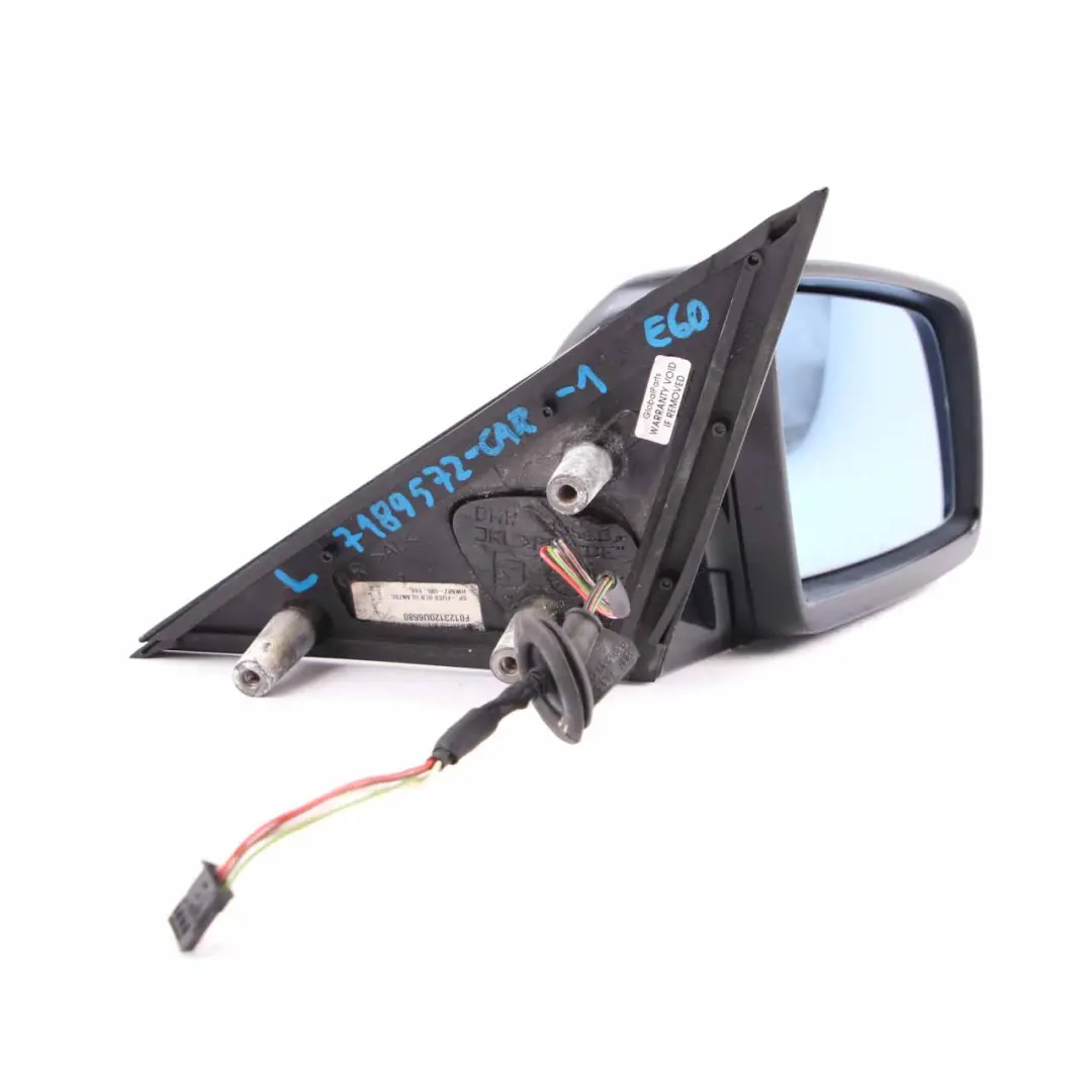  Wing Mirror BMW E60 E61 LCI 3 M Sport Right O/S High Gloss Carbonschwarz Black - SKU rhd-7189634-CAR3 - Part number 7189634