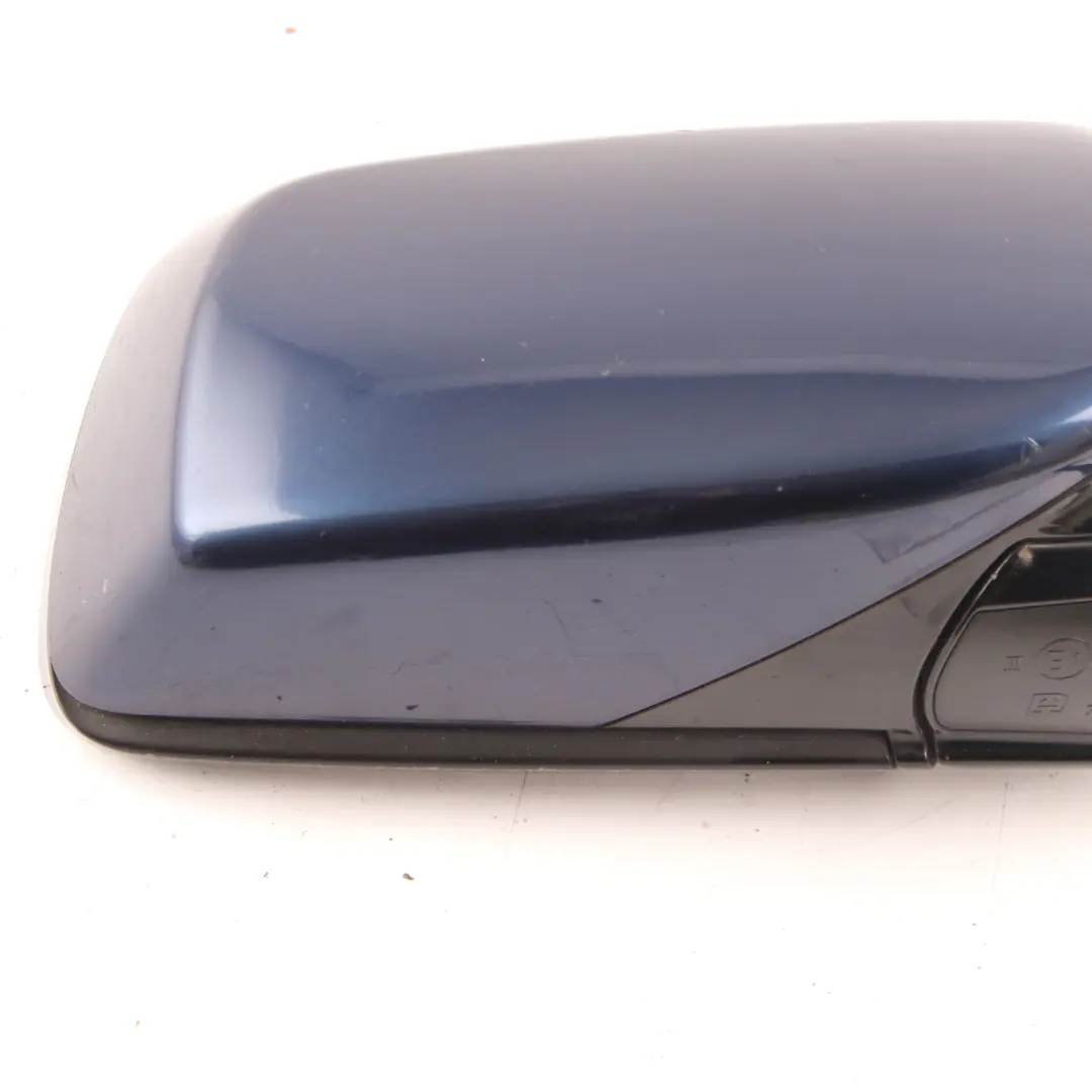 Wing Mirror BMW E60 E61 LCI M Sport Right O/S High Gloss Deep Sea Blue - A76 - SKU rhd-7189634-DSB - Part number 7189634