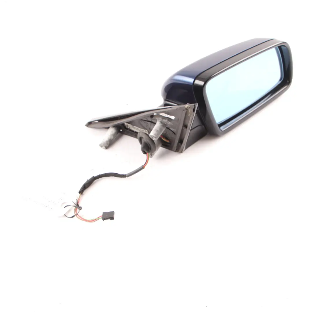  Wing Mirror BMW E60 E61 LCI M Sport Right O/S High Gloss Deep Sea Blue - A76 - SKU rhd-7189634-DSB - Part number 7189634