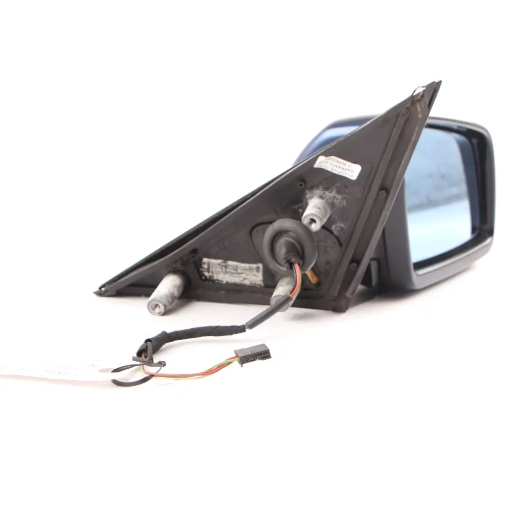  Wing Mirror BMW E60 E61 LCI M Sport Right O/S High Gloss Deep Sea Blue - A76 - SKU rhd-7189634-DSB - Part number 7189634