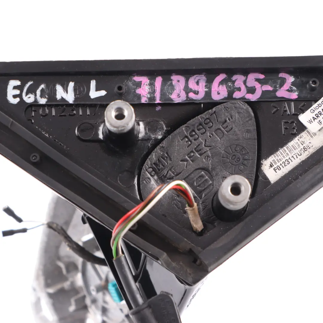 Wing Mirror Base BMW E60 E61 LCI M Sport Left Door N/S High Gloss Heated Carrier to with Part number 7189635 Wing Mirror Base BMW E60 E61 LCI M Sport Left Door N/S High Gloss Heated Carrier - SKU rhd-7189635-2 - Part number 7189635