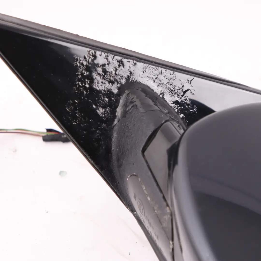  Door Wing Mirror BMW E60 E61 LCI M Sport Left N/S High Gloss Carbon Black 416 - SKU rhd-7189635-CAR1 - Part number 7189635
