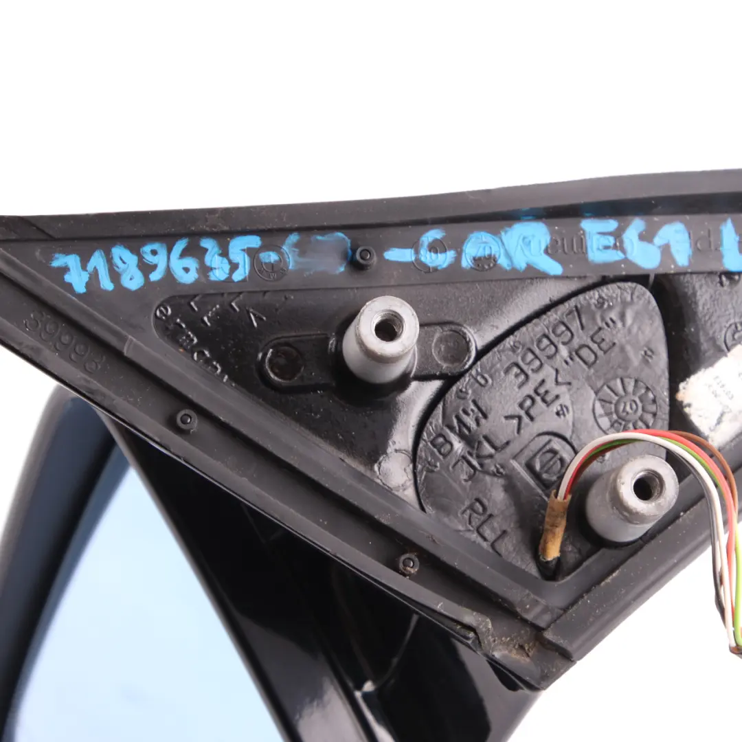 Left Wing Mirror N/S High Gloss Carbon Black to BMW 5 Series E60 E61 LCI M Sport with Part number 7189635 BMW 5 Series E60 E61 LCI M Sport Left Wing Mirror N/S High Gloss Carbon Black - SKU rhd-7189635-CAR - Part number 7189635