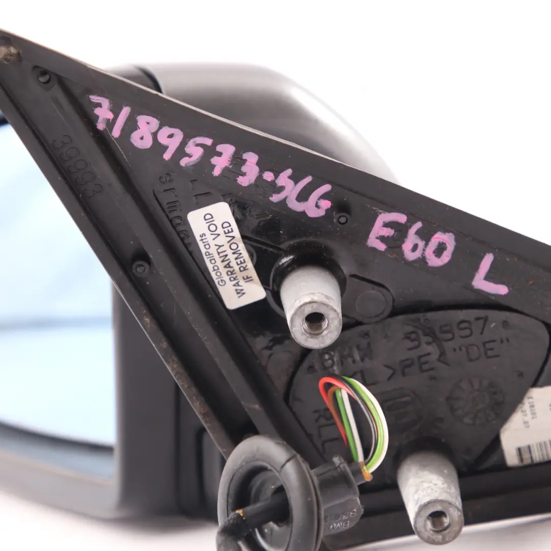 Wing Mirror BMW E60 E61 LCI M Sport Left N/S High Gloss Spacegrau Grey A52 to with Part number 7189635 Wing Mirror BMW E60 E61 LCI M Sport Left N/S High Gloss Spacegrau Grey A52 - SKU rhd-7189635-SCG1 - Part number 7189635