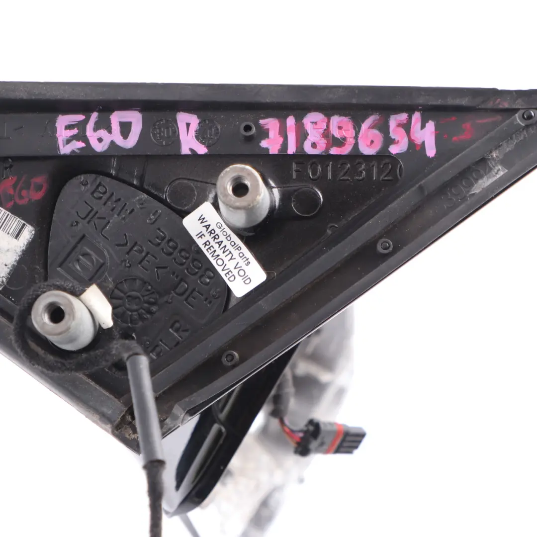  Wing Mirror Base BMW E60 E61 LCI M Sport Right O/S High Gloss Auto Dip Carrier - SKU rhd-7189654 - Part number 7189654