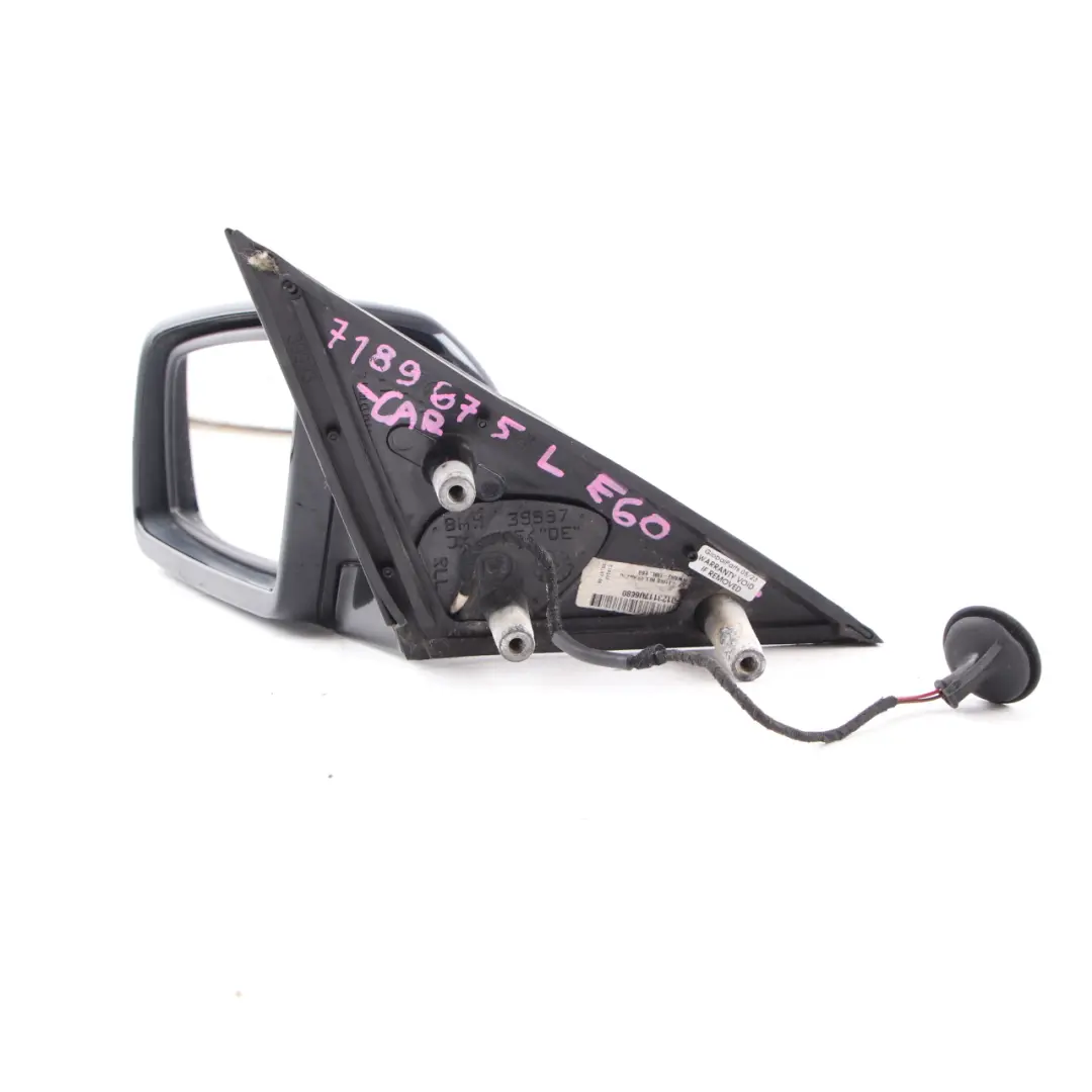 Wing Mirror BMW E60 E61 Auto Dip Heated Left N/S Carbon Black Metallic - 416 to with Part number 7189675 Wing Mirror BMW E60 E61 Auto Dip Heated Left N/S Carbon Black Metallic - 416 - SKU rhd-7189675-CAR - Part number 7189675