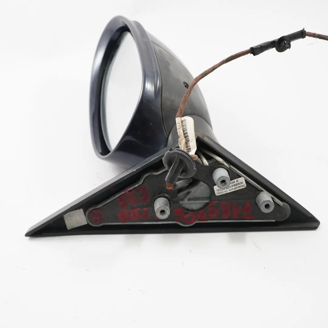 Wing Mirror Right O/S Heated Outside Toledoblau Metallic Blue 482 to BMW Z4 E85 with Part number 7189706 BMW Z4 E85 Wing Mirror Right O/S Heated Outside Toledoblau Metallic Blue 482 - SKU rhd-7189706-TDB - Part number 7189706