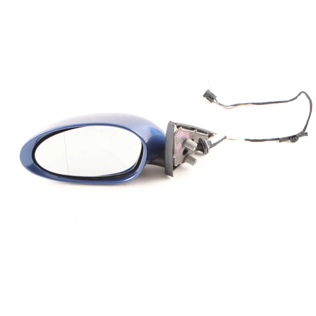 BMW Z4 E85 E86 Left Heated Wing Mirror N/S Montegoblau Montego Blue A51 - SKU rhd-7189707-MTB - Part number 7189707