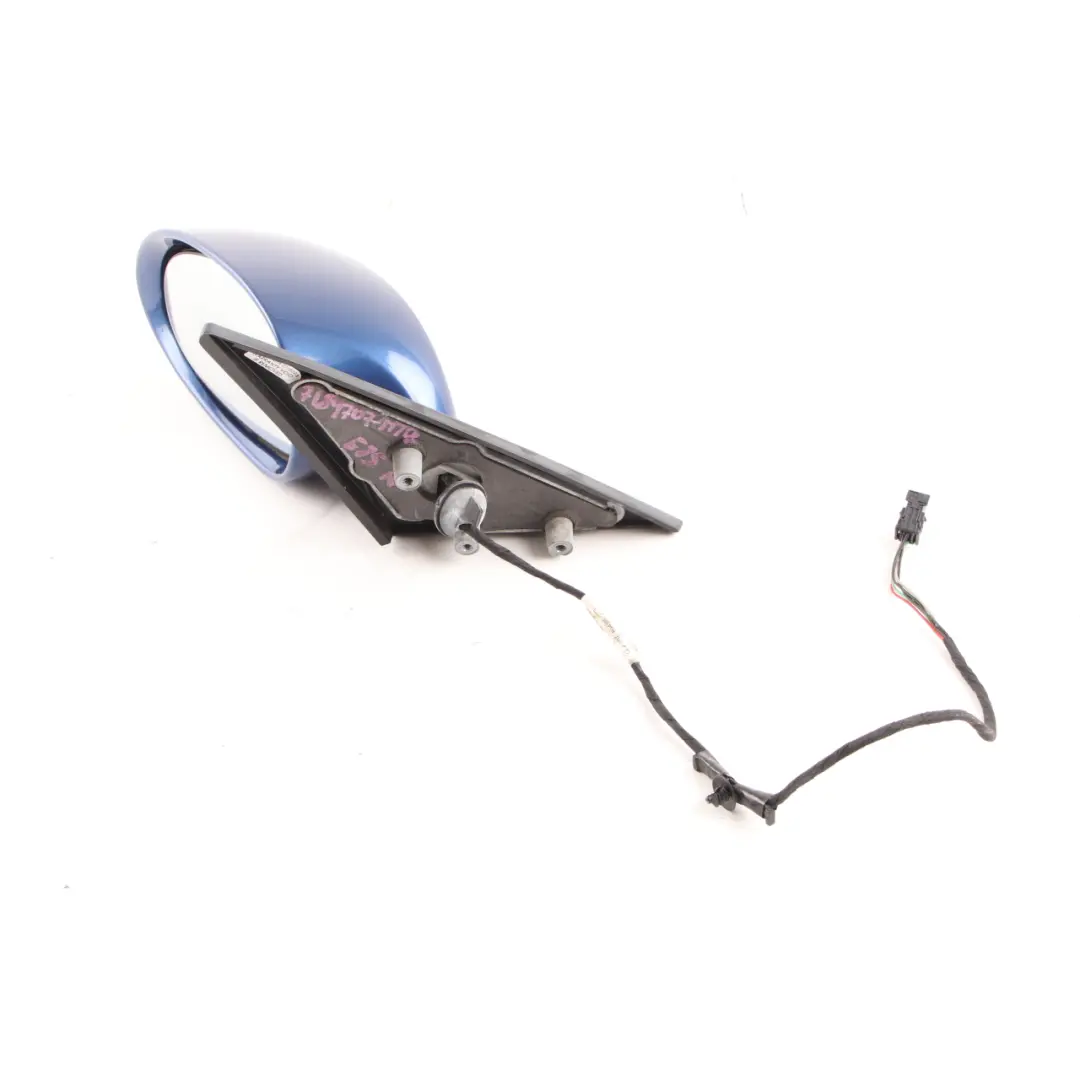 BMW Z4 E85 E86 Left Heated Wing Mirror N/S Montegoblau Montego Blue A51 - SKU rhd-7189707-MTB - Part number 7189707
