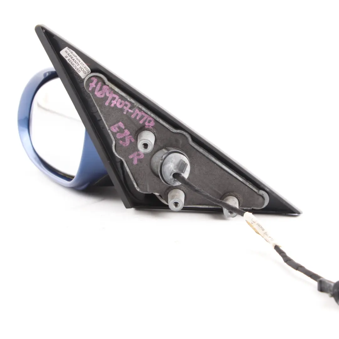 BMW Z4 E85 E86 Left Heated Wing Mirror N/S Montegoblau Montego Blue A51 - SKU rhd-7189707-MTB - Part number 7189707