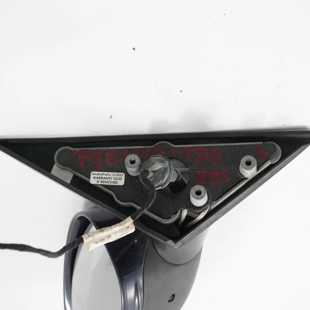 BMW Z4 E85 E86 Wing Mirror Left N/S Heated Toledoblau Metallic Blue 482 - SKU rhd-7189707-TDB - Part number 7189707