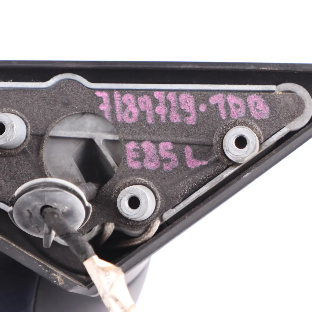 Wing Mirror Heated Auto Dip Door Left N/S Toledoblau Metallic - 482 to BMW Z4 E85 with Part number 7189729 BMW Z4 E85 Wing Mirror Heated Auto Dip Door Left N/S Toledoblau Metallic - 482 - SKU rhd-7189729-TDB - Part number 7189729