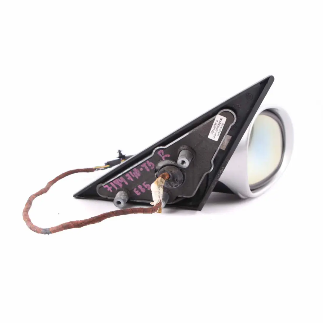 Wing Mirror Right Auto Dip Power Fold O/S Titansilber Titanium Silver to BMW Z4 E85 with Part number 7189740 BMW Z4 E85 Wing Mirror Right Auto Dip Power Fold O/S Titansilber Titanium Silver - SKU rhd-7189740-TS - Part number 7189740