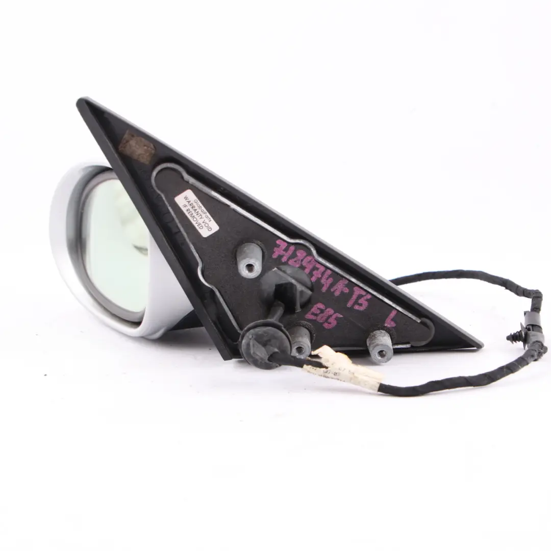 Wing Mirror Left Auto Dip Power Fold N/S Titansilber Titanium Silver to BMW Z4 E85 with Part number 7189741 BMW Z4 E85 Wing Mirror Left Auto Dip Power Fold N/S Titansilber Titanium Silver - SKU rhd-7189741-TS - Part number 7189741