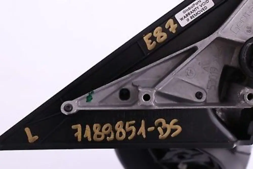 Left Wing Mirror 3 Pins N/S Black Sapphire Metallic 475 7189851 to BMW E87 with Part number 7189851-BS BMW E87 Left Wing Mirror 3 Pins N/S Black Sapphire Metallic 475 7189851 - SKU rhd-7189851-BS - Part number 7189851-BS