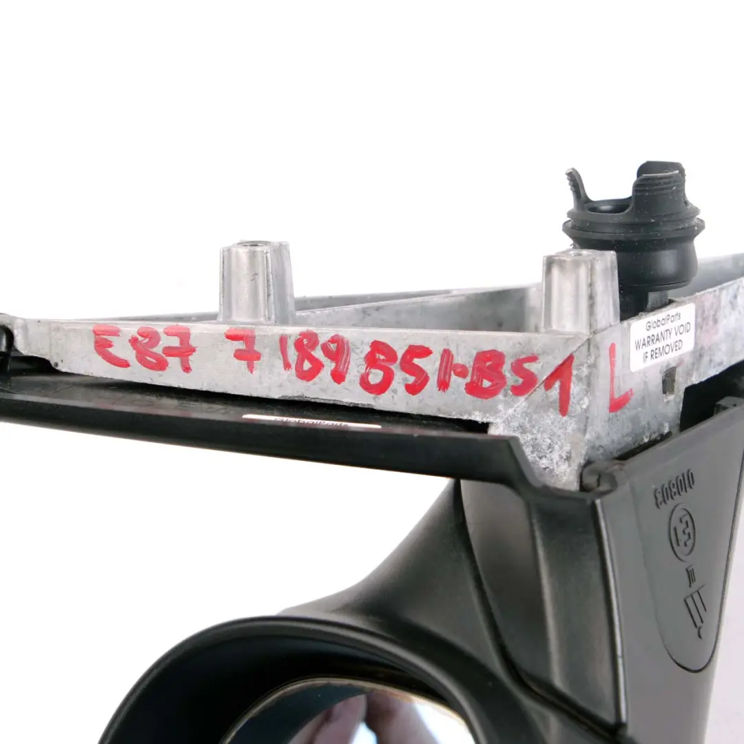 Heated Left Door Wing Mirror N/S Black Sapphire Metallic 475 to BMW 1 Series 1 E87 with Part number 7189851 BMW 1 Series 1 E87 Heated Left Door Wing Mirror N/S Black Sapphire Metallic 475 - SKU rhd-7189851-BS1 - Part number 7189851