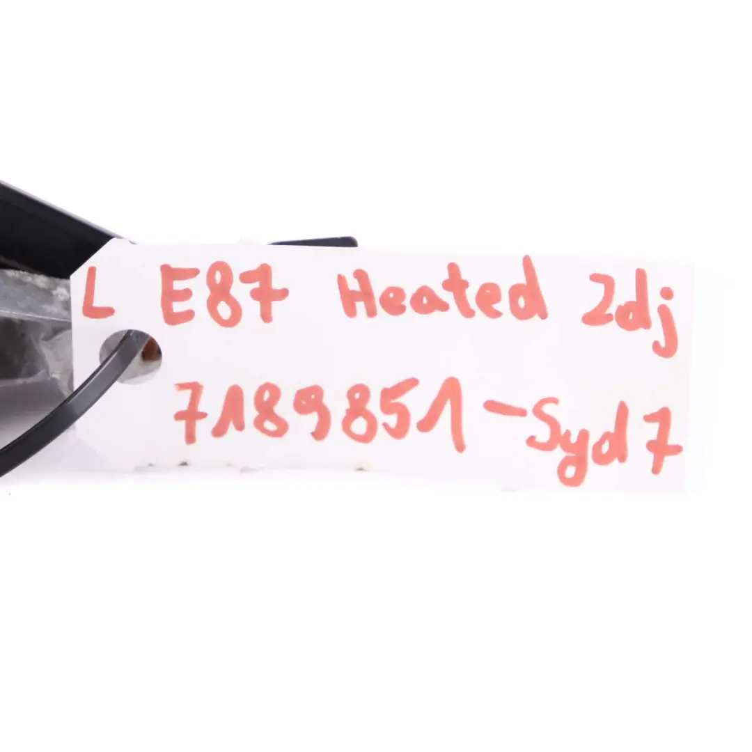 Wing Mirror Door BMW E87 Heated Left N/S Sydneyblau Metallic Sydney Blue A19 to with Part number 7189851 Wing Mirror Door BMW E87 Heated Left N/S Sydneyblau Metallic Sydney Blue A19 - SKU rhd-7189851-SYD7 - Part number 7189851