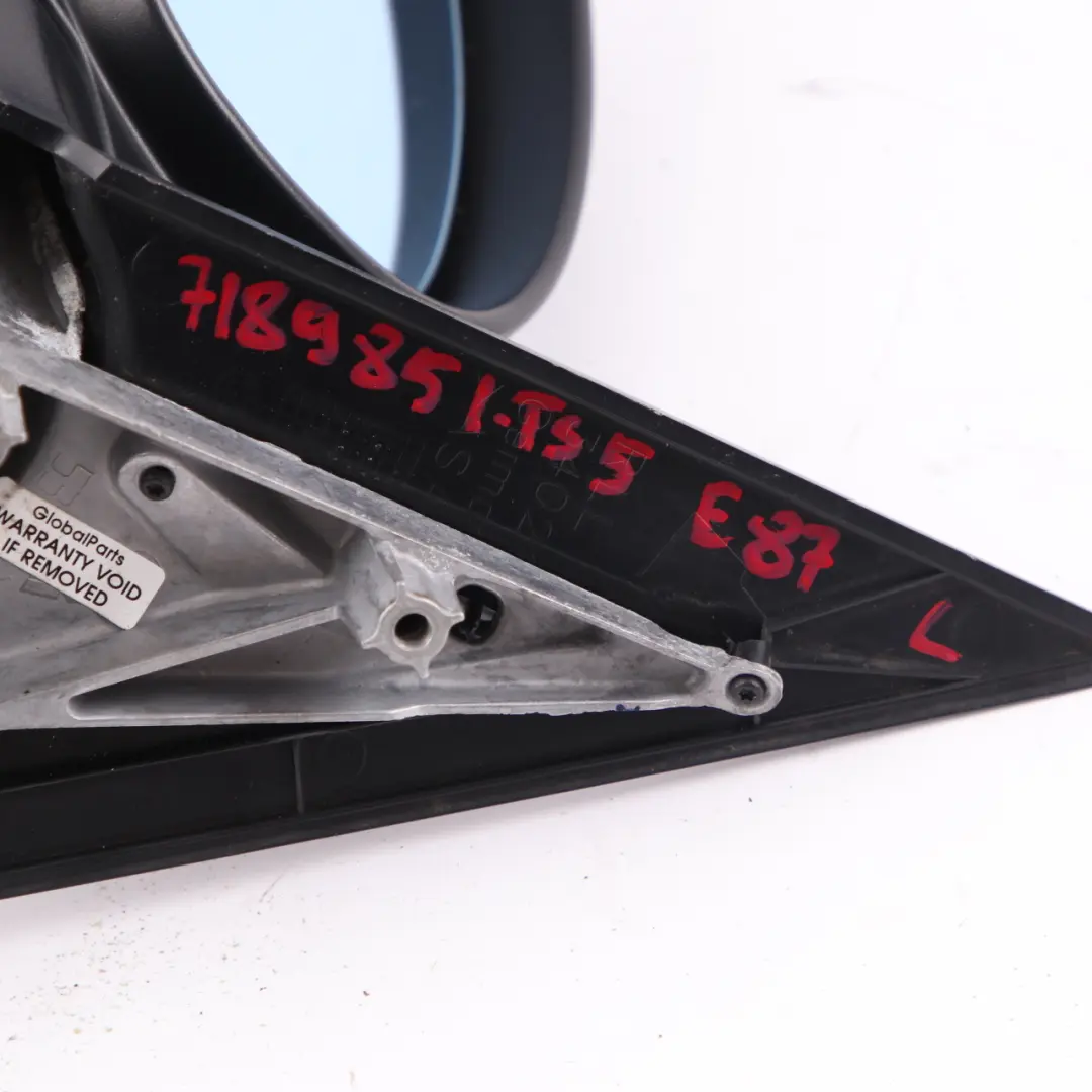 Wing Mirror BMW E87 Heated 5 Pins Left N/S Titansilber Titan Silver 354 to with Part number 7189851 Wing Mirror BMW E87 Heated 5 Pins Left N/S Titansilber Titan Silver 354 - SKU rhd-7189851-TS5 - Part number 7189851