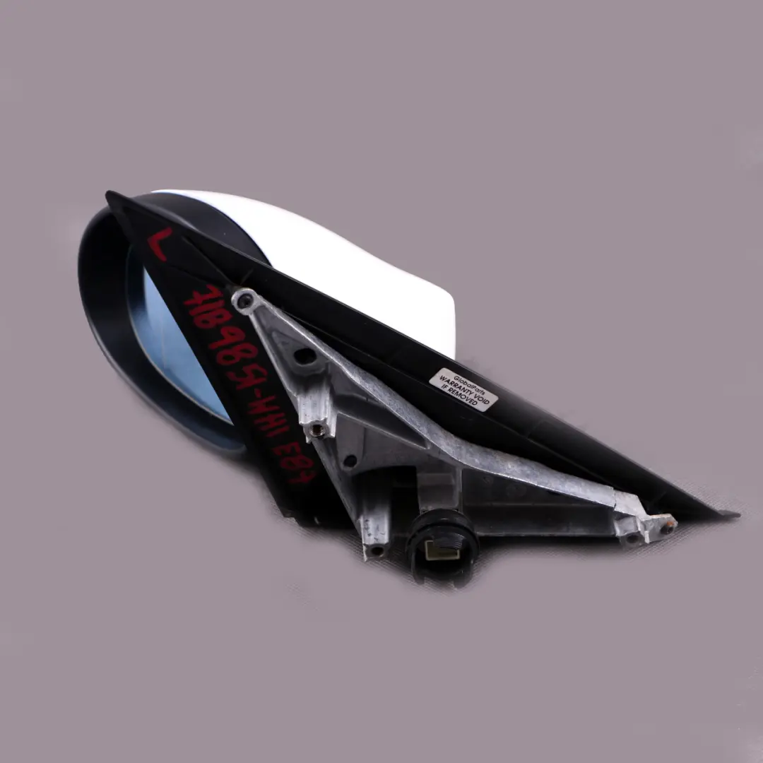 Outside Heated Left Wing Mirror N/S White 5 Pin to BMW 1 Series E87 with Part number 7189851 BMW 1 Series E87 Outside Heated Left Wing Mirror N/S White 5 Pin - SKU rhd-7189851-WHI - Part number 7189851