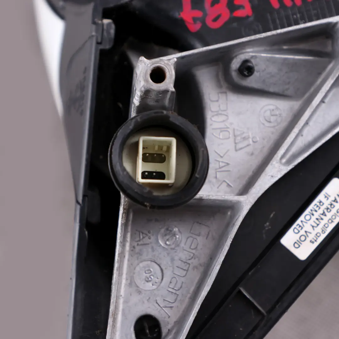 Outside Heated Left Wing Mirror N/S White 5 Pin to BMW 1 Series E87 with Part number 7189851 BMW 1 Series E87 Outside Heated Left Wing Mirror N/S White 5 Pin - SKU rhd-7189851-WHI - Part number 7189851