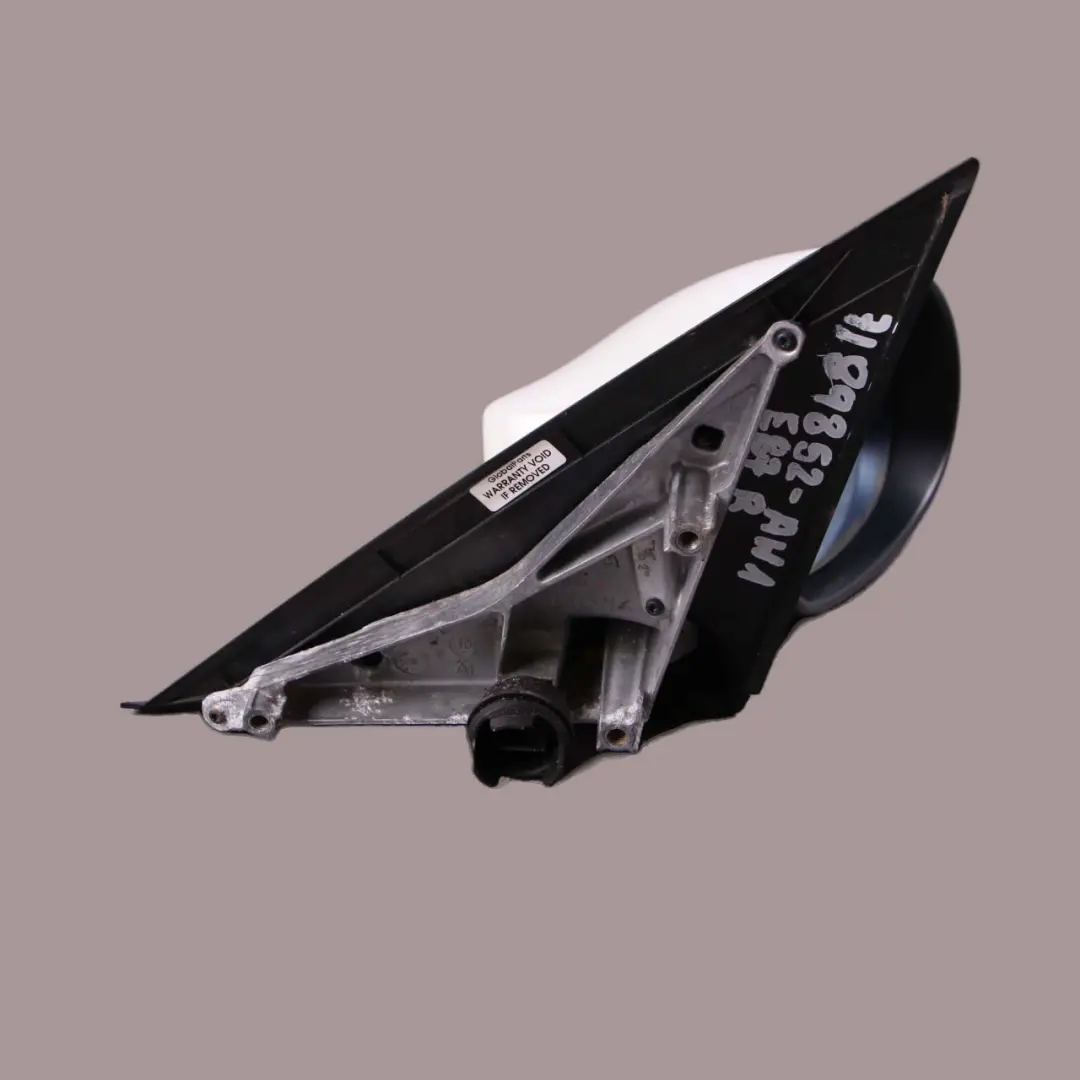 Heated Right Wing Mirror O/S 5 Pin Alpinweiss Alpine White 300 to BMW 1 Series E87 with Part number 7189852 BMW 1 Series E87 Heated Right Wing Mirror O/S 5 Pin Alpinweiss Alpine White 300 - SKU rhd-7189852-AW1 - Part number 7189852
