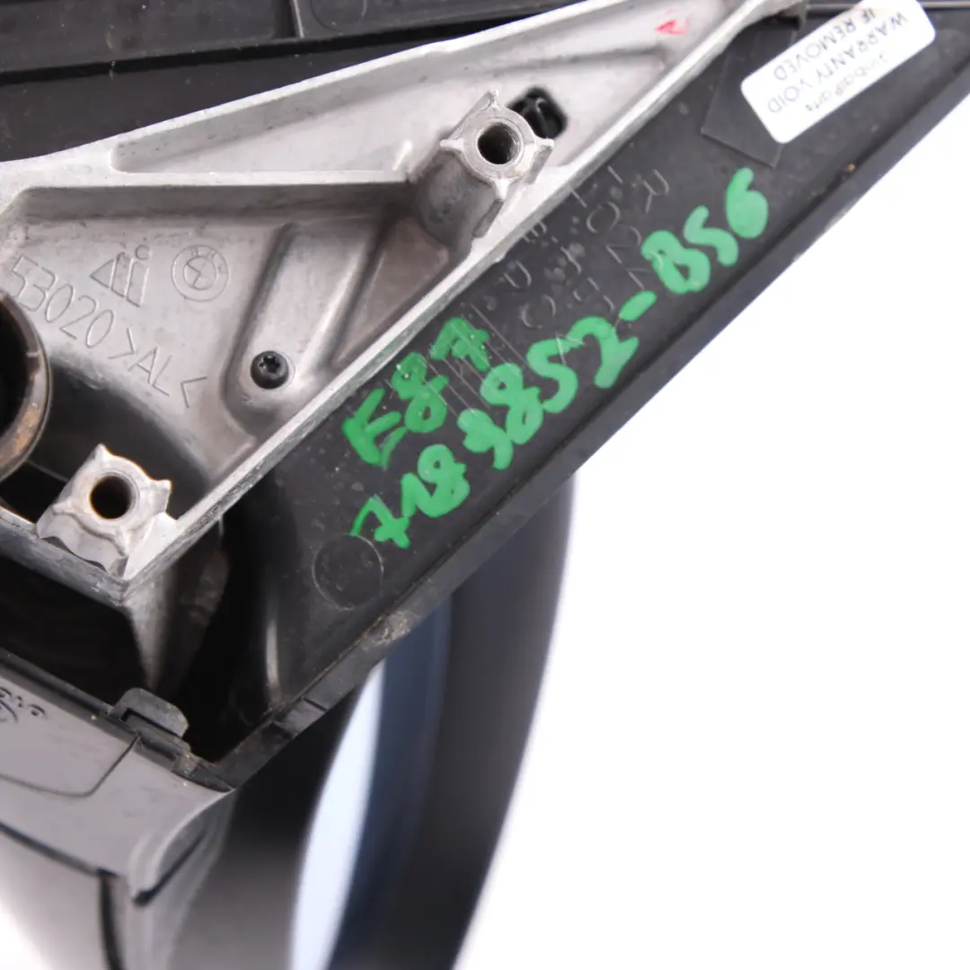 BMW 1 Series 6 E87 Heated Right Wing Mirror O/S Black Sapphire Metallic 475 - SKU rhd-7189852-BS6 - Part number 7189852