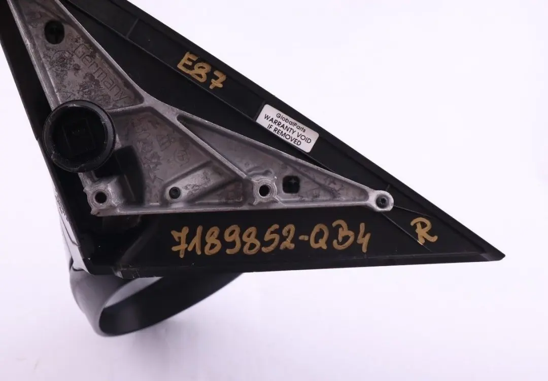 Right Side Wing Mirror O/S Quarzblau Quartz Blue Metallic A18 to BMW 1 Series E87 4 with Part number 7189852 BMW 1 Series E87 4 Right Side Wing Mirror O/S Quarzblau Quartz Blue Metallic A18 - SKU rhd-7189852-QB4 - Part number 7189852