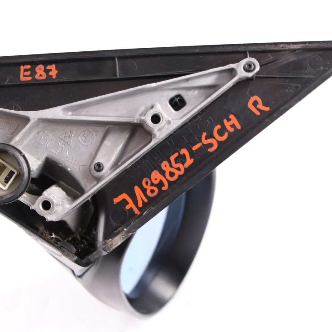 Wing Mirror BMW E87 Driver's Side Heated Right Door O/S Schwarz 2 Black 668 to with Part number 7189852 Wing Mirror BMW E87 Driver's Side Heated Right Door O/S Schwarz 2 Black 668 - SKU rhd-7189852-SCH - Part number 7189852