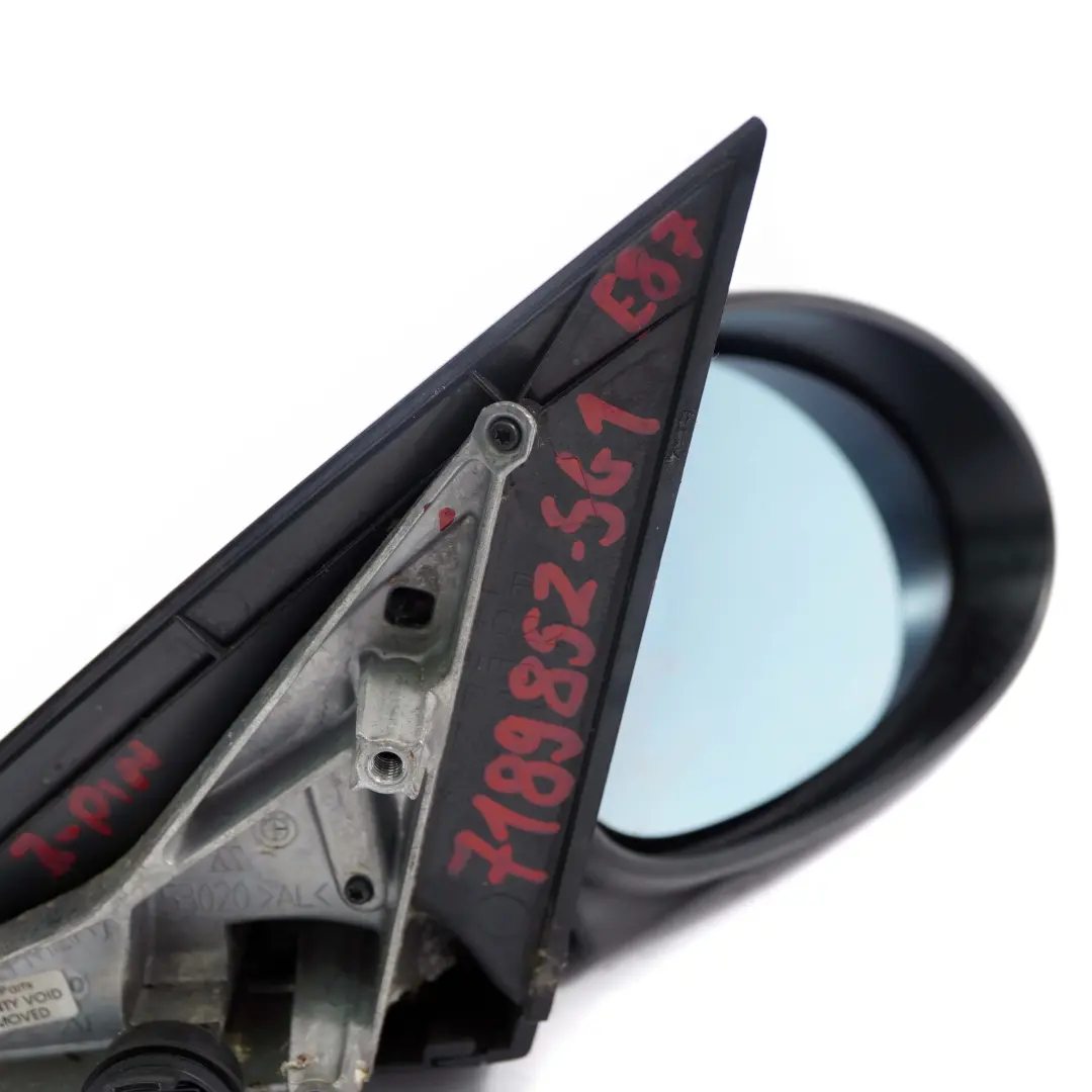 Right Wing Mirror O/S 3 Pins Sparkling Graphite Metallic A22 to BMW 1 Series E87 with Part number 7189852 BMW 1 Series E87 Right Wing Mirror O/S 3 Pins Sparkling Graphite Metallic A22 - SKU rhd-7189852-SG1 - Part number 7189852