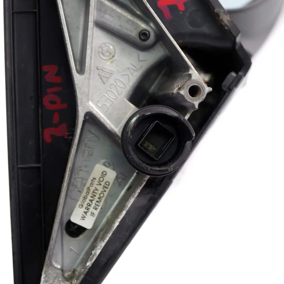 Right Wing Mirror O/S 3 Pins Sparkling Graphite Metallic A22 to BMW 1 Series E87 with Part number 7189852 BMW 1 Series E87 Right Wing Mirror O/S 3 Pins Sparkling Graphite Metallic A22 - SKU rhd-7189852-SG1 - Part number 7189852