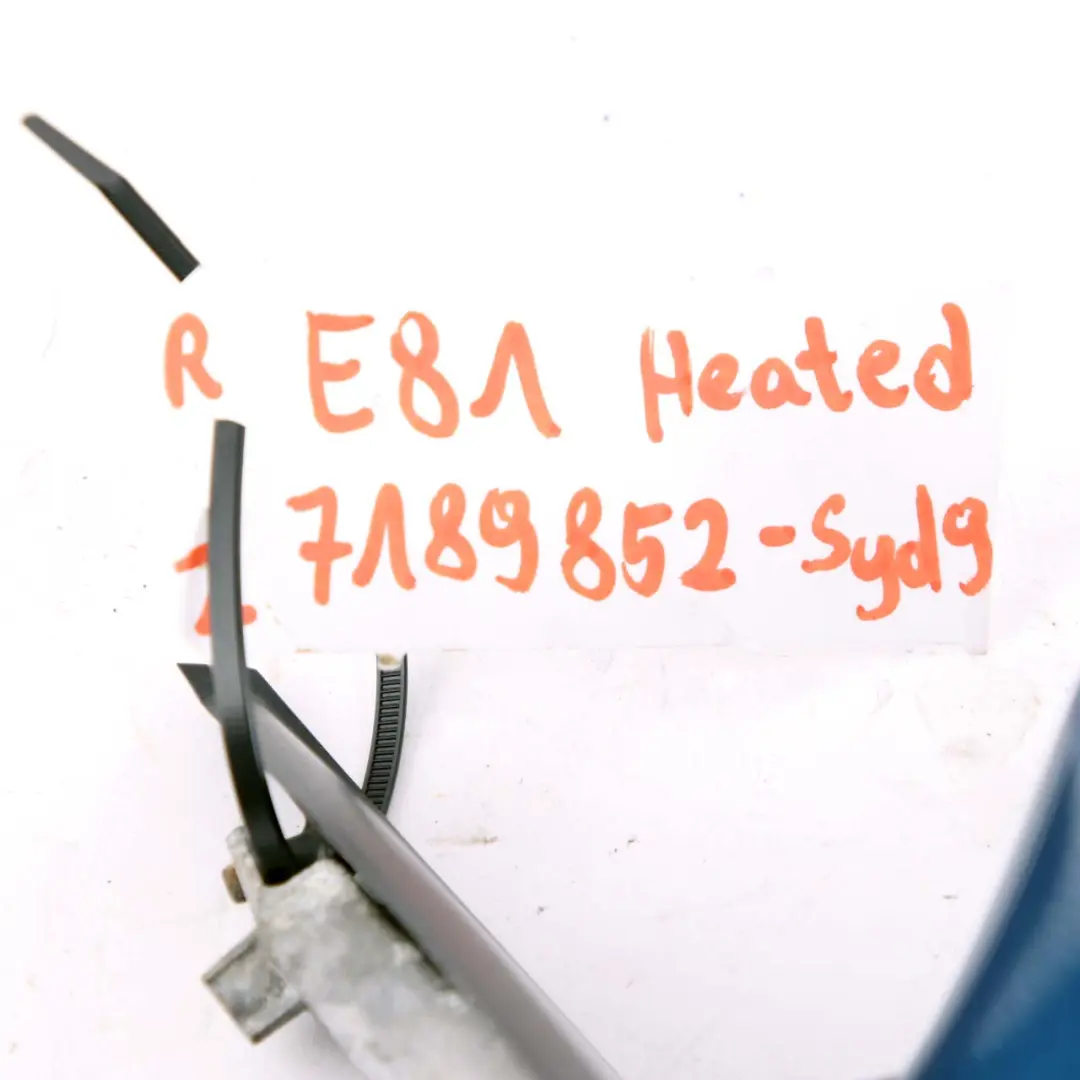 Door Wing Mirror BMW E87 9 Heated Right O/S Sydneyblau Sydney Blue Metallic A19 to with Part number 67189852 Door Wing Mirror BMW E87 9 Heated Right O/S Sydneyblau Sydney Blue Metallic A19 - SKU rhd-7189852-SYD9 - Part number 67189852
