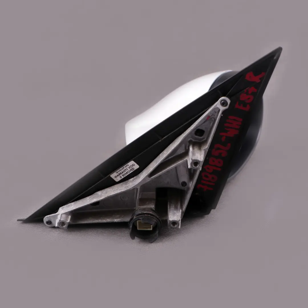 Outside Heated Right Wing Mirror O/S 5 Pin White to BMW 1 Series E87 with Part number 7189852 BMW 1 Series E87 Outside Heated Right Wing Mirror O/S 5 Pin White - SKU rhd-7189852-WHI - Part number 7189852