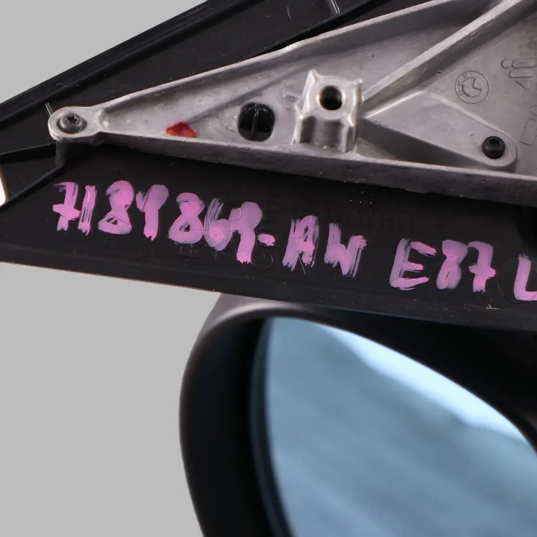 Wing Mirror Power Fold Heated Door Left N/S 3 Pins Alpinweiss White 300 to BMW E87 with Part number 7189869 BMW E87 Wing Mirror Power Fold Heated Door Left N/S 3 Pins Alpinweiss White 300 - SKU rhd-7189869-AW - Part number 7189869