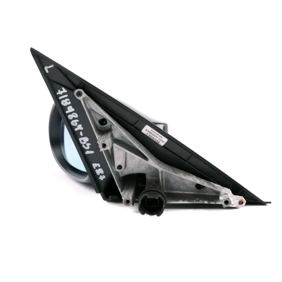 BMW 1 Series 1 E87 Power Fold Left Wing Mirror N/S Heated Black Sapphire 475 - SKU rhd-7189869-BS1 - Part number 7189869