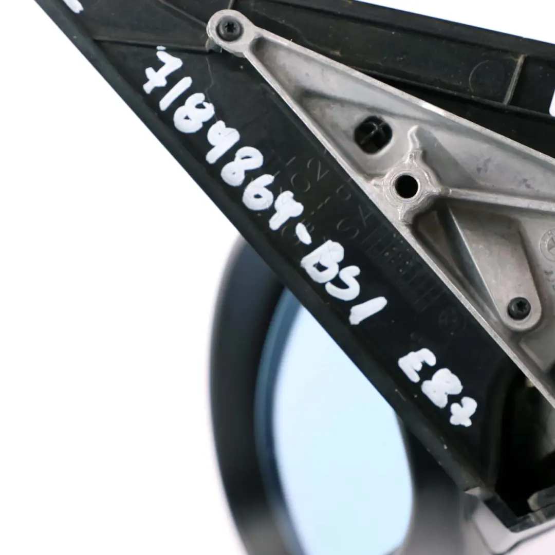 BMW 1 Series 1 E87 Power Fold Left Wing Mirror N/S Heated Black Sapphire 475 - SKU rhd-7189869-BS1 - Part number 7189869