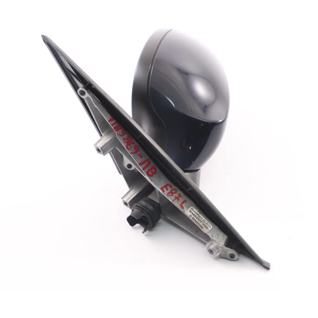 Wing Mirror Power Fold Heated Door Left N/S 3 Pins Monacoblau Blue A35 to BMW E87 with Part number 7189869 BMW E87 Wing Mirror Power Fold Heated Door Left N/S 3 Pins Monacoblau Blue A35 - SKU rhd-7189869-MB - Part number 7189869