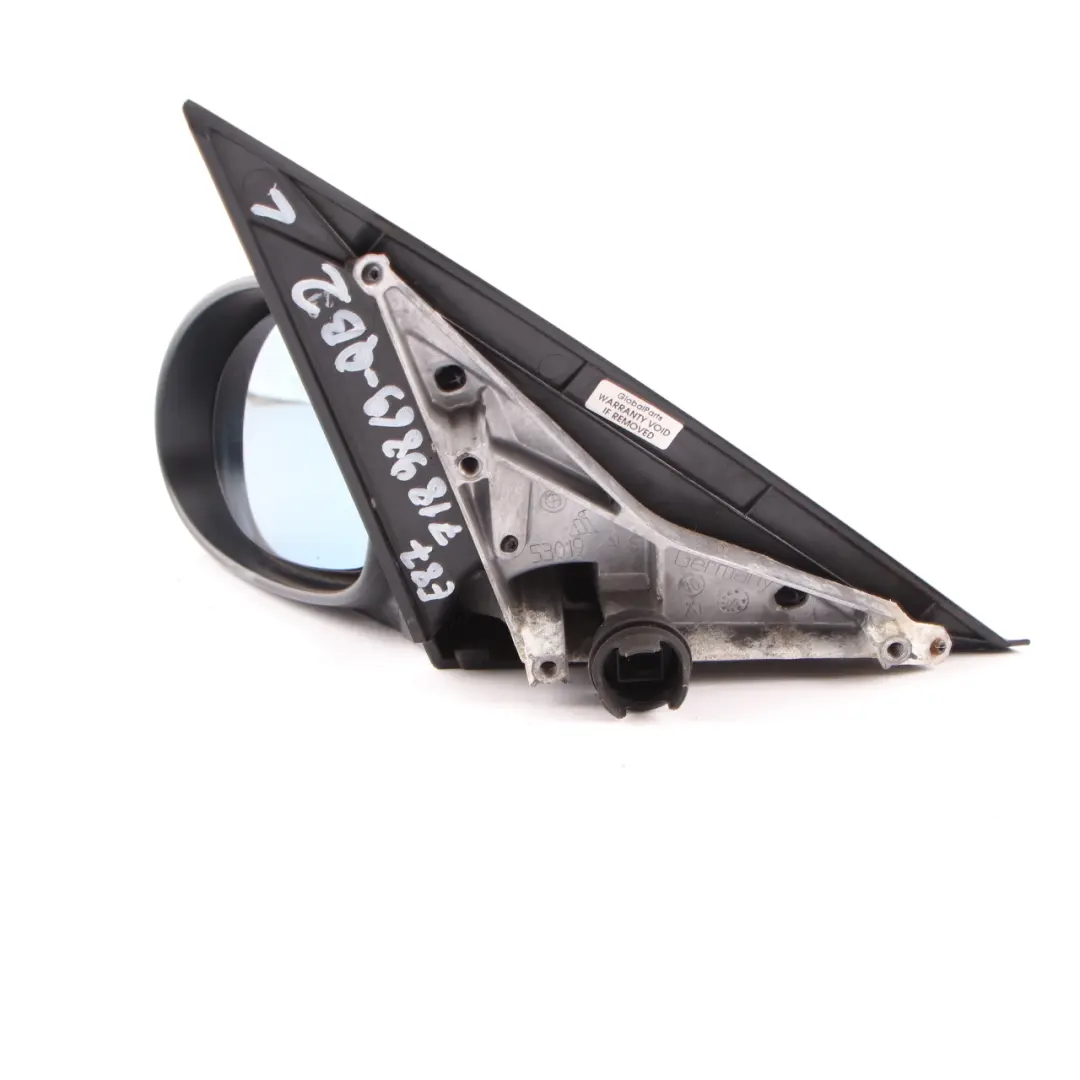 BMW E87 Wing Mirror Power Fold Left N/S Heated Memory Quarzblau Quartz Blue - SKU rhd-7189869-QB4 - Part number 7189869